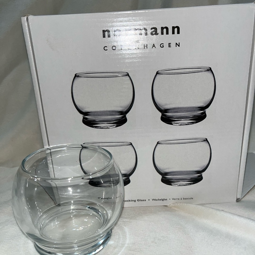 Normann Copenhagen Clear Rocking Glasses